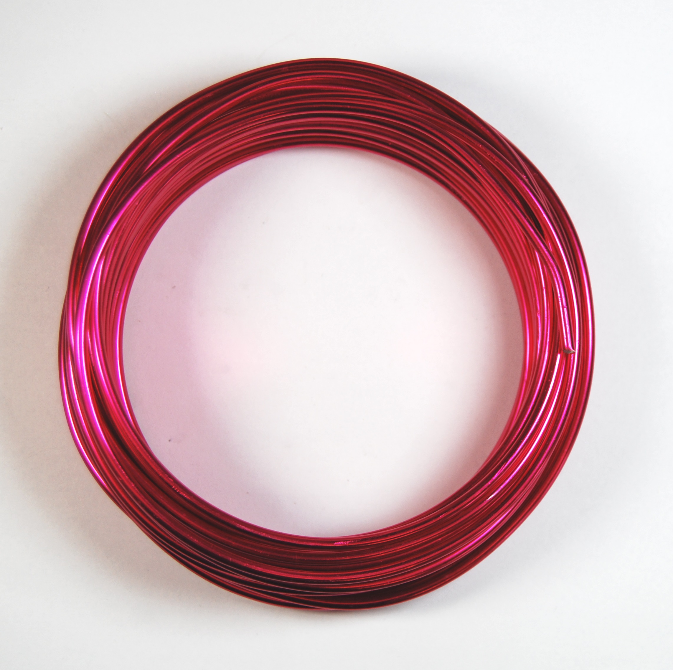 Pack of 1 - Cerise 3mm x 10m Aluminium Wire