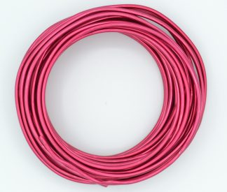 Pack of 1 - Wine Red 3mm x 10m Aluminium Wire