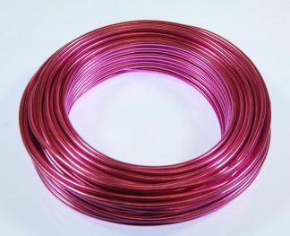 Pack of 1 - Camillia Pink 3mm x 25m Aluminium Wire