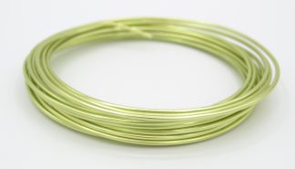 Pack of 1 - Emerald Green 2mm x 5m Aluminium Wire