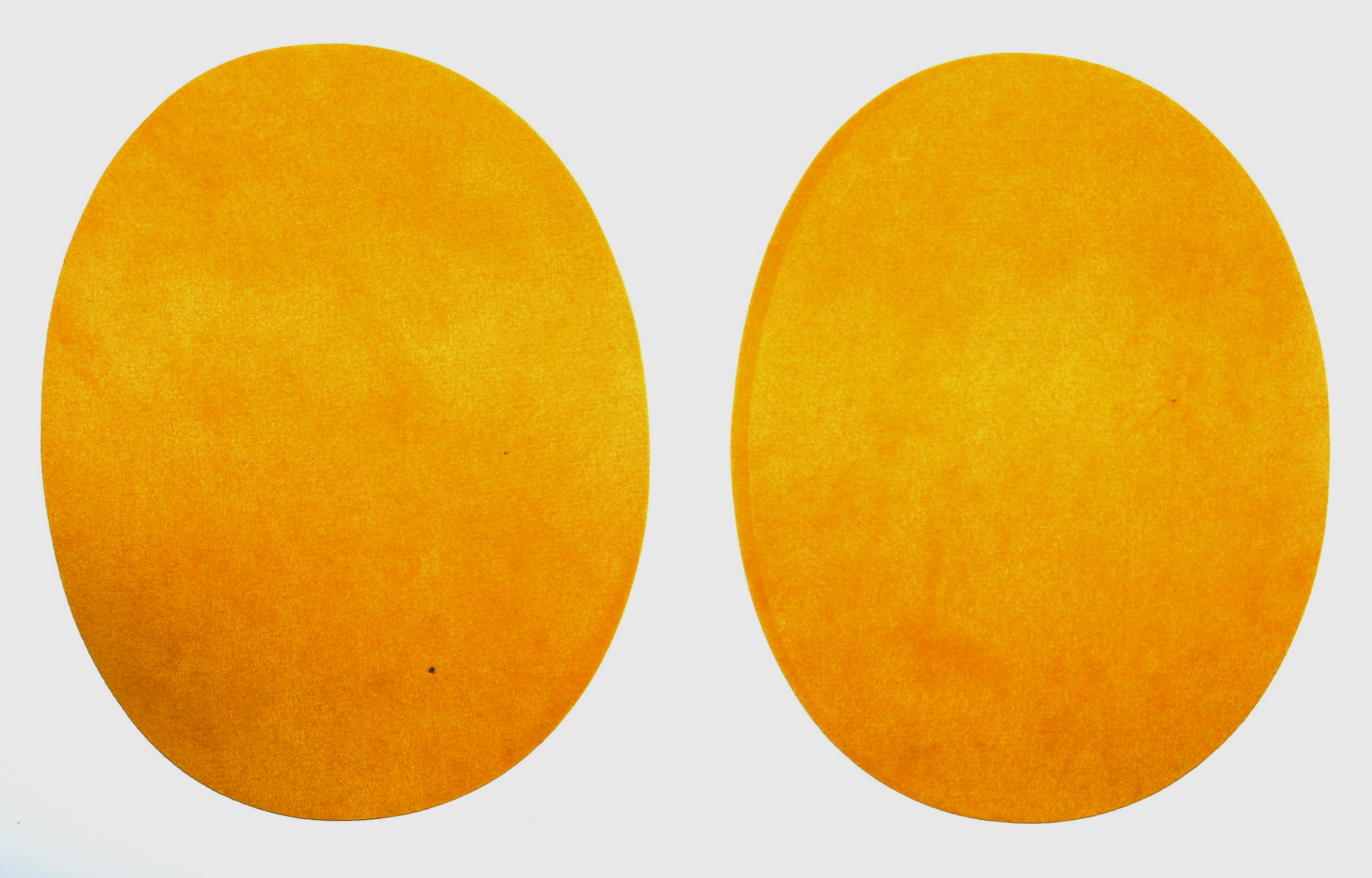 Pack of 2 Pairs - Mustard Iron On Elbow Patches - 140mm x 110mm