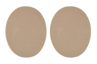 Pack of 1 Pair - Tan Brown Iron On Elbow Patches - 140mm x 110mm