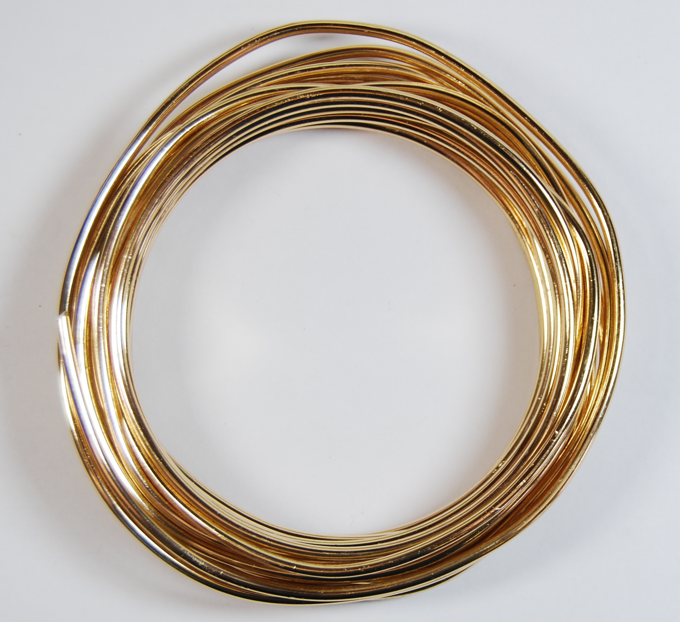 Pack of 1 - Champagne Yellow 2.5mm x 5m Aluminium Wire