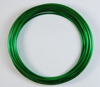 Pack of 1 - Green 2.5mm x 5m Aluminium Wire
