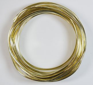 Pack of 1 - Light Gold 2.5mm x 5m Aluminium Wire