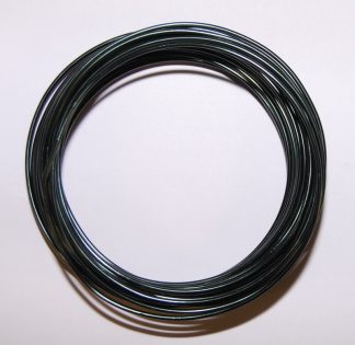 Pack of 1 - Black 2mm x 5m Aluminium Wire