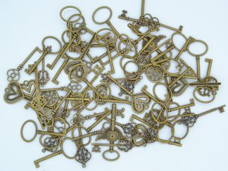 Pack of 100g - Antique Brass Steampunk Keys