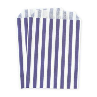 7" x 9" Blue Stripe Paper Sweet Party Bags