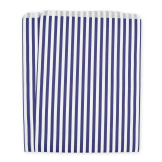 10" x 14" Blue Stripe Paper Sweet Party Bags
