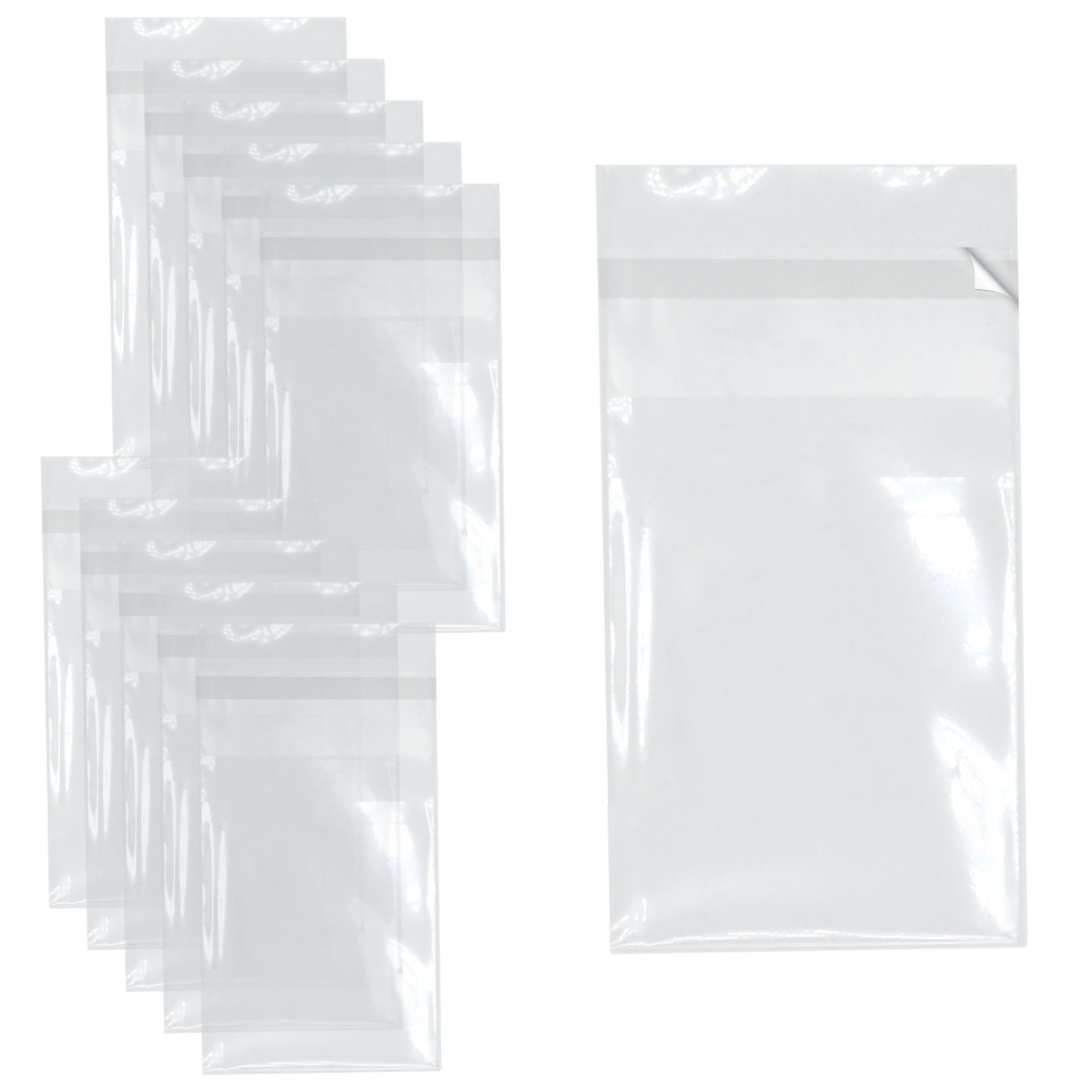 Florist Care Card/ATC - 65mm x 90mm + 30mm Self Seal Flap - Cellophane Display Bags Self Seal 40 Micron - Tiny Cello - Image 2