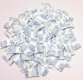 Silica Gel Pouches - Pack of 100 - 0.5g Silica Gel Sachets in Tyvek Paper - 50g