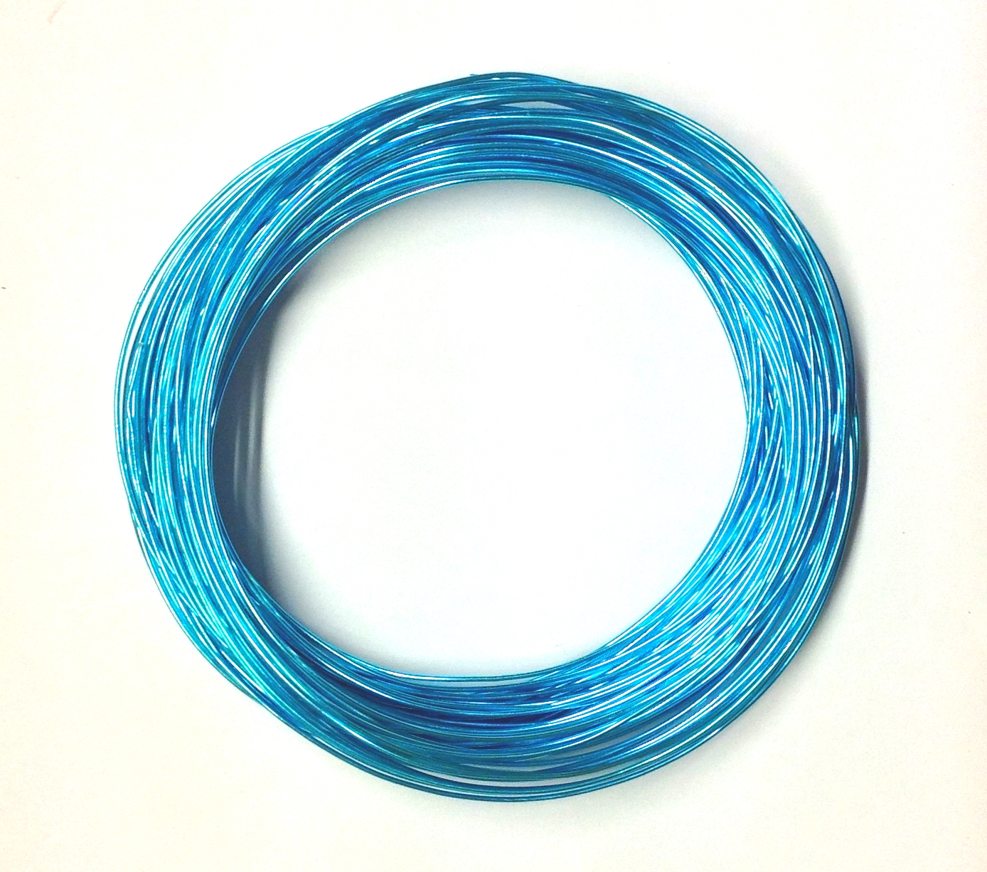 Pack of 1 - Deep Sky Blue 0.8mm x 20m Aluminium Wire