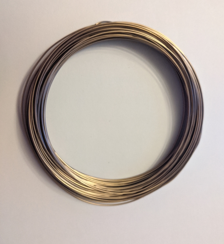 Pack of 1 - Brown 0.8mm x 20m Aluminium Wire