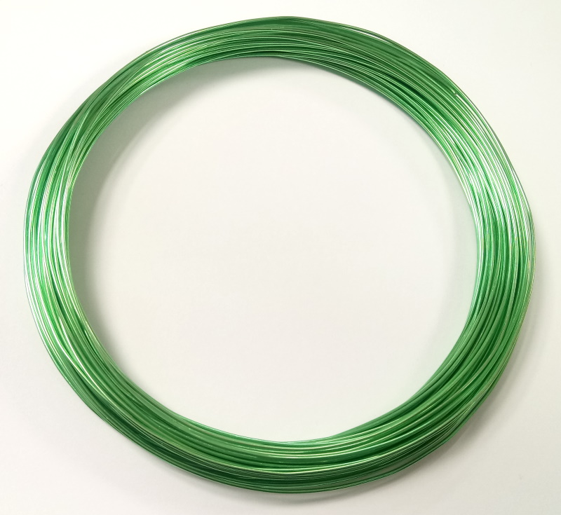 Pack of 1 - Emerald Green 1.0mm x 20m Aluminium Wire