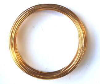 Pack of 1 - Dark Gold 1.5mm x 5m Aluminium Wire
