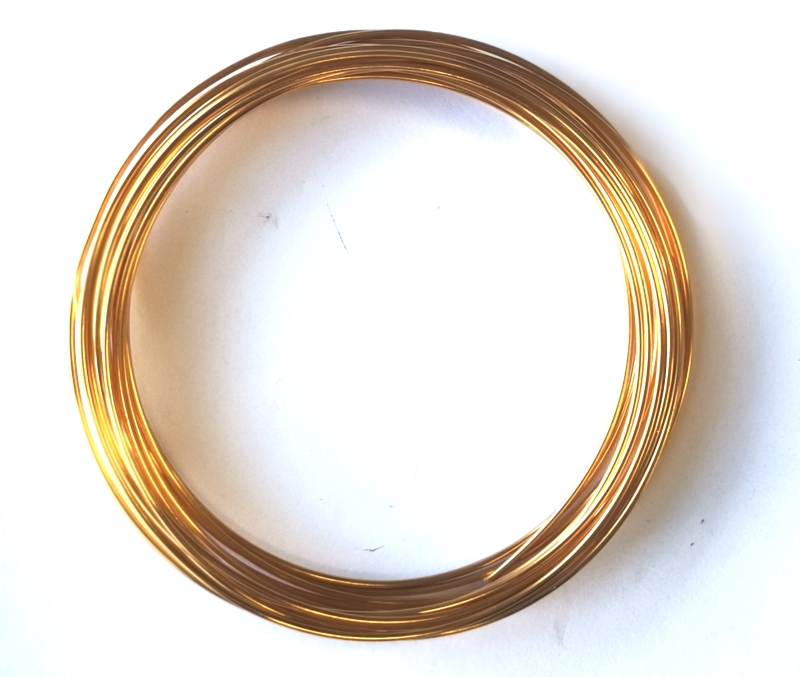 Pack of 1 - Dark Gold 1.5mm x 5m Aluminium Wire