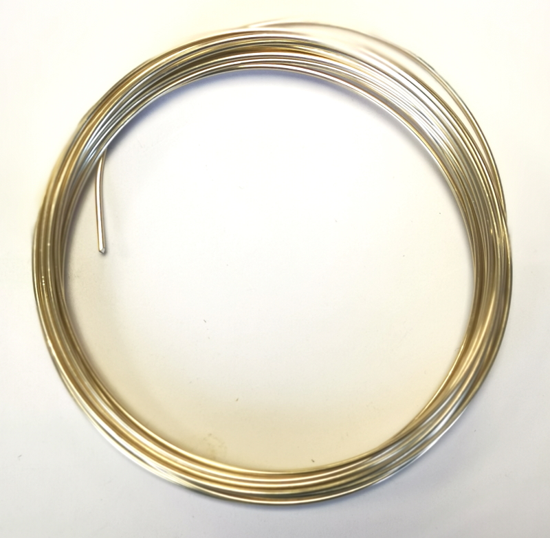 Pack of 1 - Pale Gold 1.5mm x 5m Aluminium Wire