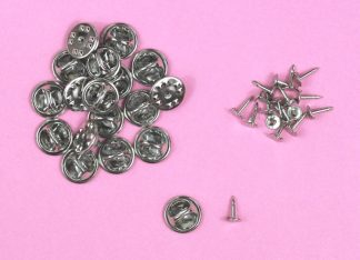 Silver Badge Pins&Backs
