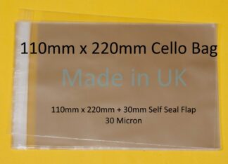 110mm x 220mm Cello Bag