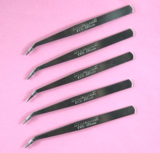 Pack of 1 - 125mm x 9mm Curved Stainless Steel Beading Tweezers
