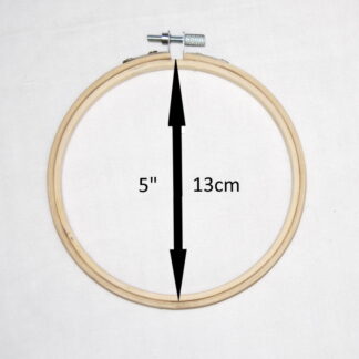 Pack of 1 - 13cm - 5" Bamboo Embroidery Ring - Cross Stitch/Tapestry Frame