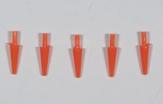 13mm Plastic Carrot Noses (Push In/No Backs) - Toy Components