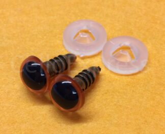 18mm Orange Glass Like Eyes