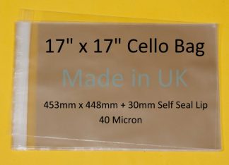 17 x 17 Cello Bag - 453mmx448mm
