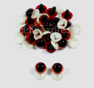 15mm Dark Amber Transparent Eyes
