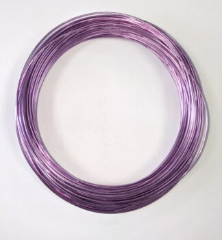 Pack of 1 - Lavender 1.0mm x 20m Aluminium Wire