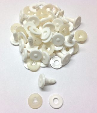 Pack of 25 - 20mm Thick White Animal Joints - 3 Part Joint Set