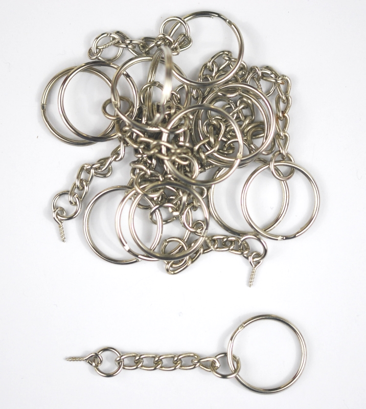 Pack of 100 - 20mm VALUE Platinum Rings with Screws