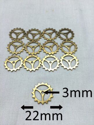 Antique Golden 22x2x3mm