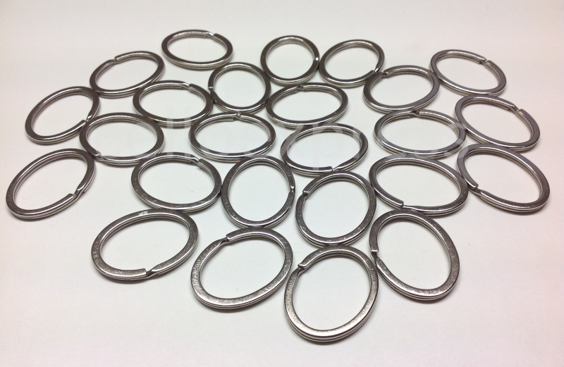 Pack of 25 - 37mm x 29mm VALUE Oval Platinum Double Loops