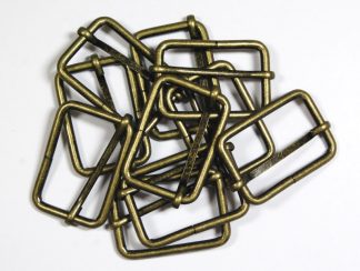 Pack of 10 - 40mm Gold Metal Bag Strap Sliding Adjusters