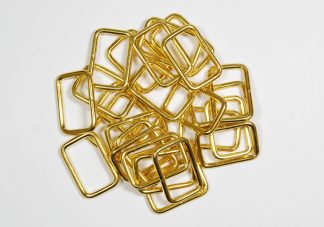 Pack of 25 - 25mm Metal Bag Strap Buckles - Gold