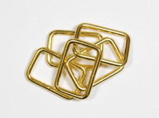 Pack of 5 - 25mm Metal Bag Strap Buckles - Gold