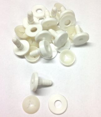 Pack of 10 - 25mm Thick White Animal Joints - 3 Part Joint Set