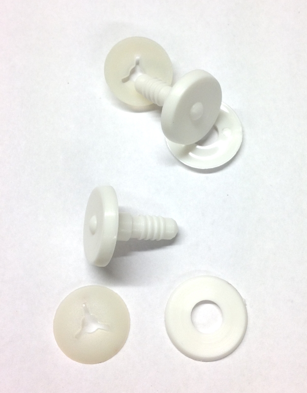 Pack of 2 - 25mm Thick White Animal Joints - 3 Part Joint Set