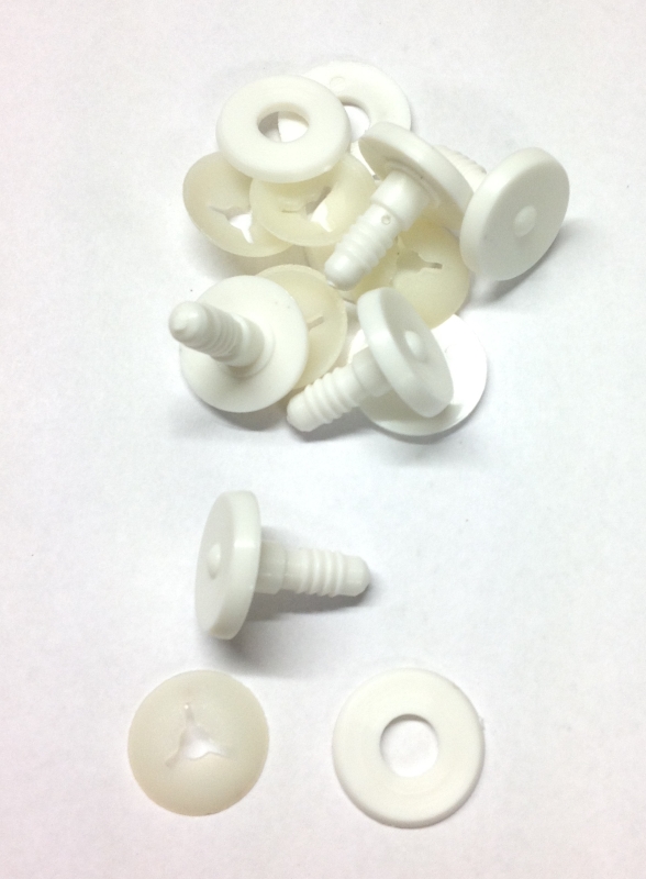 Pack of 5 - 25mm Thick White Animal Joints - 3 Part Joint Set