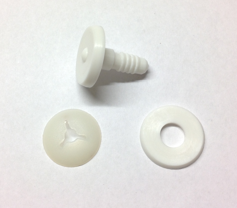 Pack of 1 - 25mm Thick White Animal Joints - 3 Part Joint Set
