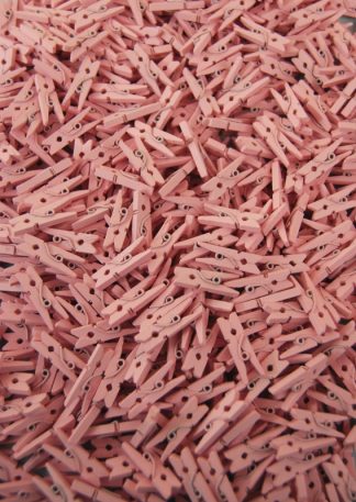 25mm Baby Pink - Mini Wooden Craft Pegs