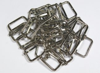 Pack of 25 - 30mm 4mm Gauge Metal Bag Strap Sliding Adjusters - Silver