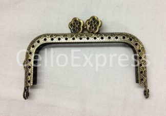 Pack of 3 - Straight Type 1 Purse Clasp - 3.25" Antique Brass
