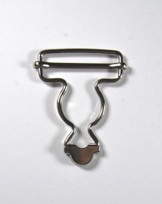Pack of 1 Pair - 32mm x 45mm Silver Dungaree Buckles