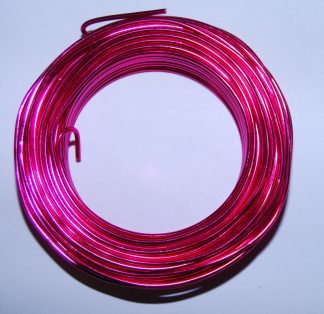 Pack of 1 - Cerise 3mm x 25m Aluminium Wire