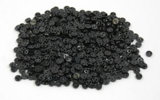 Pack of 100 Buttons - 3mm Circles - Black - Mini Doll Buttons for Dolls & Soft Toys Clothes
