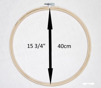 Pack of 1 - 40cm - 15 3/4" Bamboo Embroidery Hoop - Cross Stitch/Tapestry Frame
