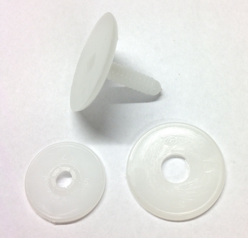 Pack of 1 - 35mm Slim White Animal Joints - 3 Part Joint Set