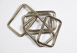 Pack of 5 - 40mm Metal Bag Strap Buckles - Silver